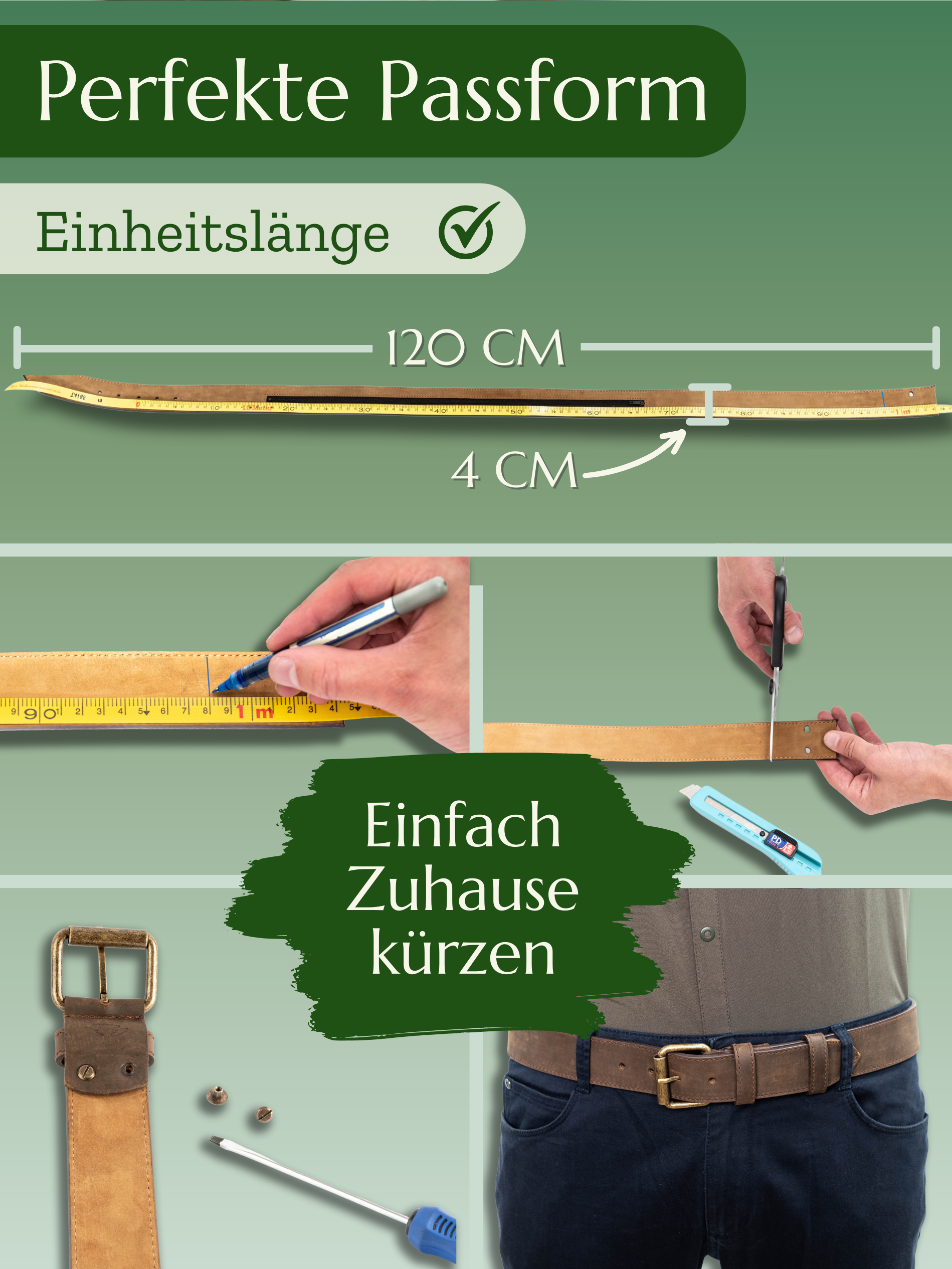 Schwarzer Leder Geldgürtel 'Segurok' - Sicher Reisen | Comari