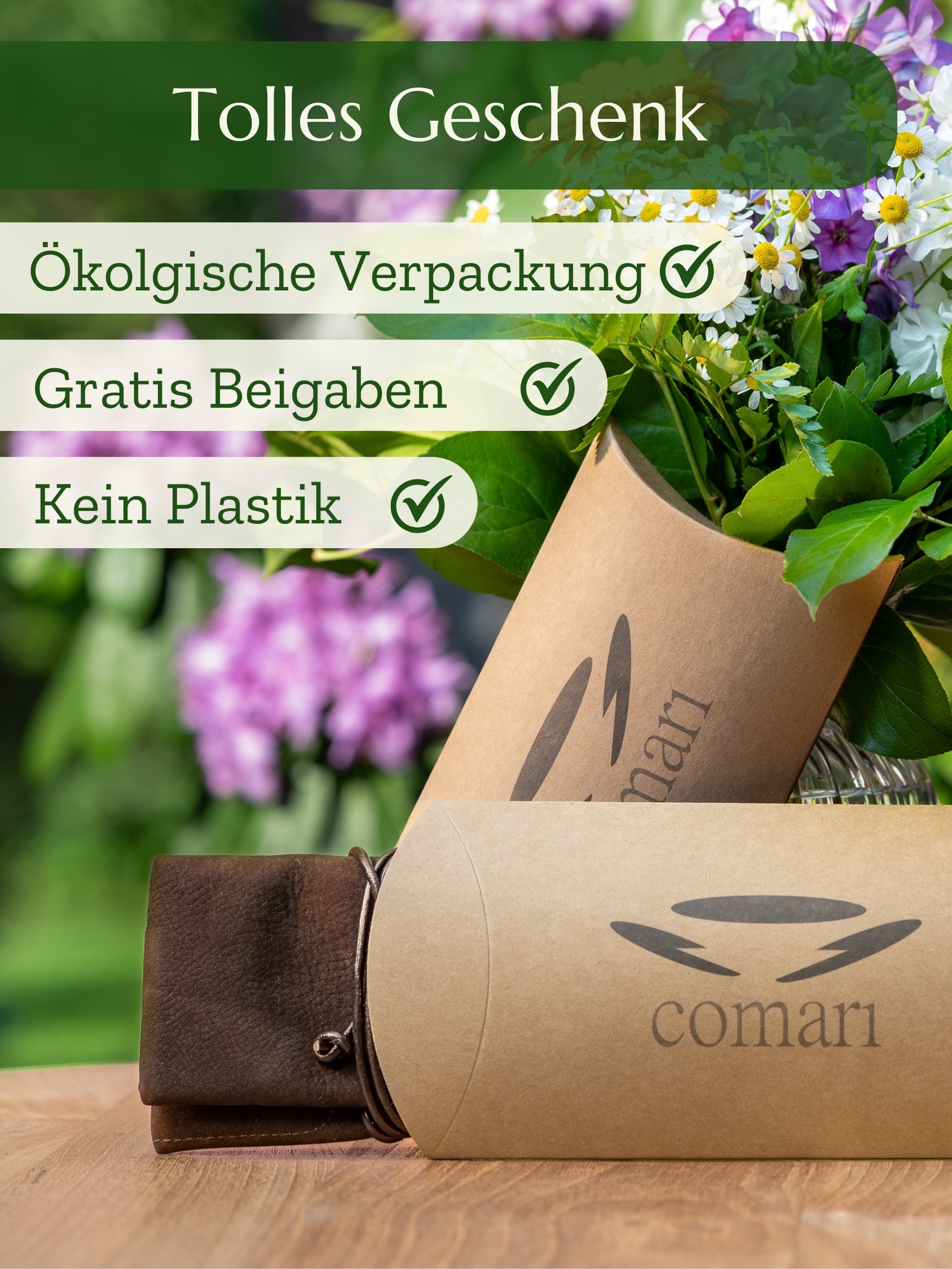 Wildleder Tabakbeutel Amparo Dunkelbraun - Elegant | Comari