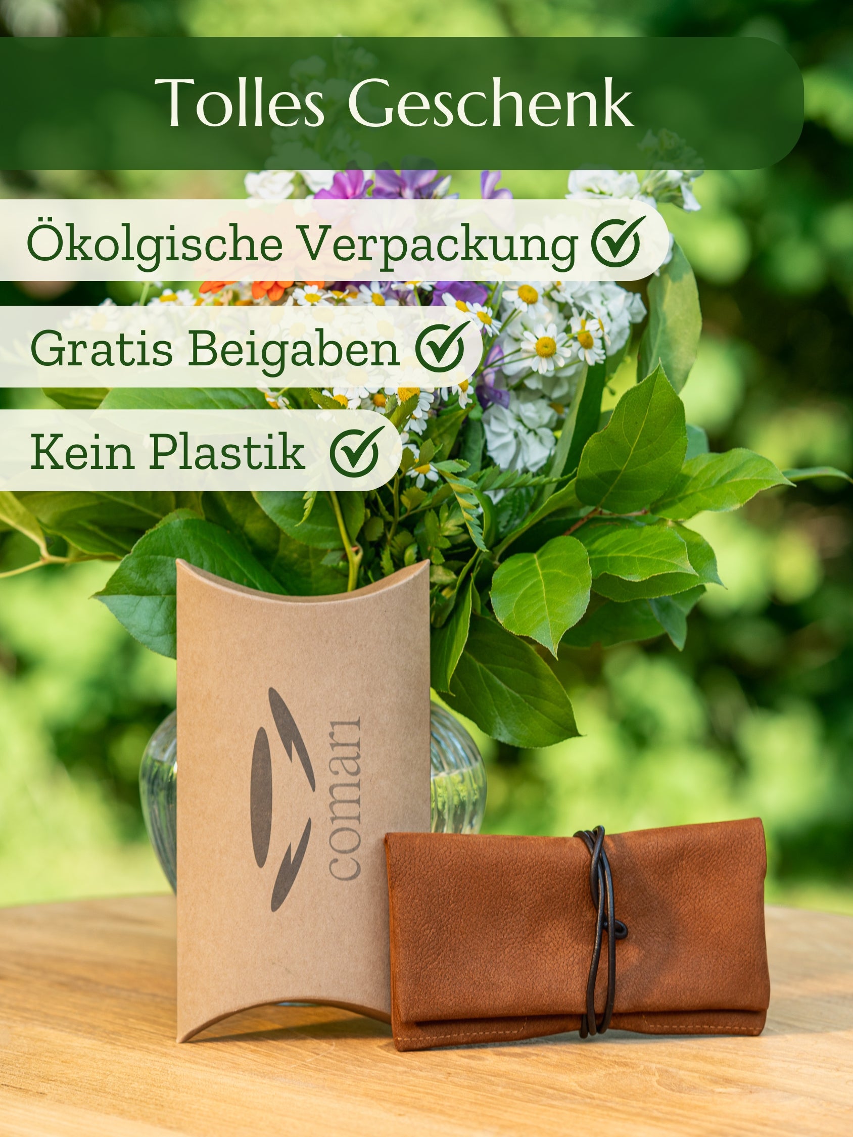 'Amparo' Tabaktasche Wildleder Cognac - Hochwertig | Comari